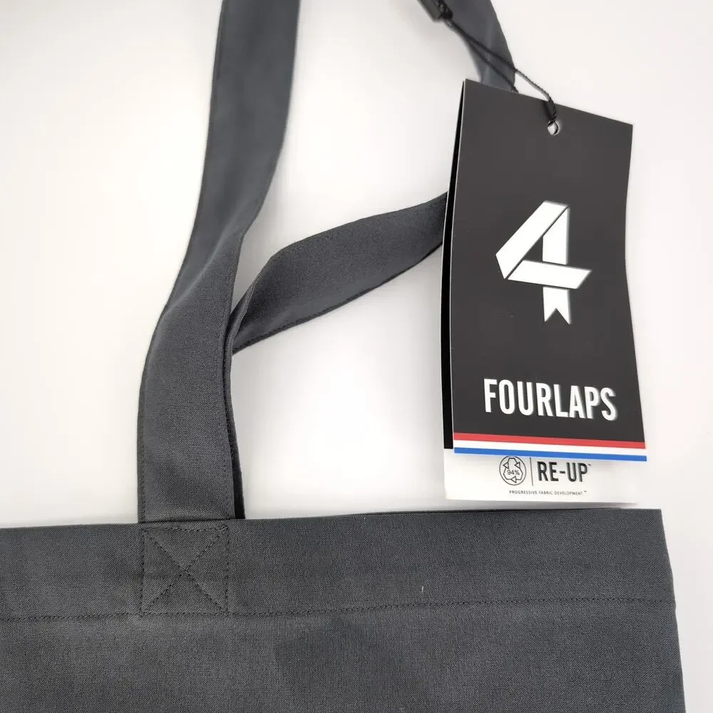 4 Laps/Four Laps Gray/Grey with Pink Camo Logo 2-Way Stretch Signature Tote NWT